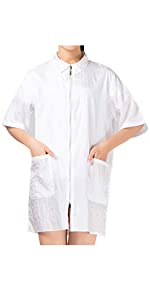 Salon Hair Cutting Robe Gown Barber Smock Hairdressing Cape Nail Tech Uniform Waterproof Beauty Salon Gown with 1 Pocket