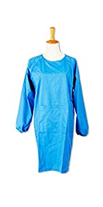 TOPTIE Salon Hair Cutting Robe Gown Barber Smock Nail Tech Waterproof Beauty Uniform with Pocket