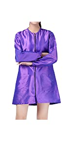 Custom TOPTIE Salon Hair Cutting Robe Gown Barber Smock Hairdressing Cape Nail Tech Uniform Waterproof Beauty Salon Gown with 1 Pocket