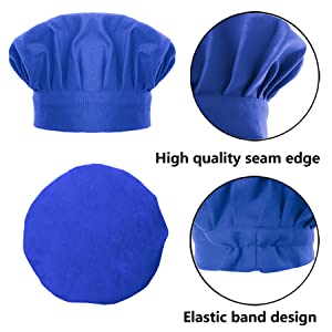 Custom Print Cotton Canvas Kids Aprons and Hat Set, Adjustable Chef Apron Uniform