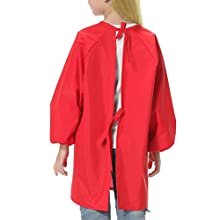 TOPTIE Kids Art Smock Waterproof Toddler Artist Painting Aprons with Front Pocket & Long Sleeve for Boys and Girls