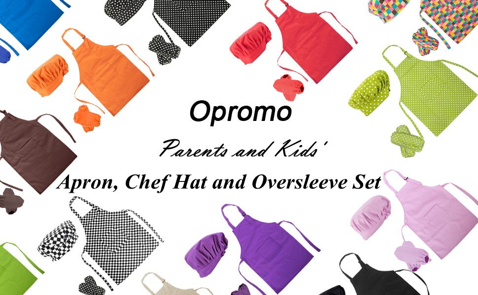 Apron, Chef Hat and Oversleeve Set
