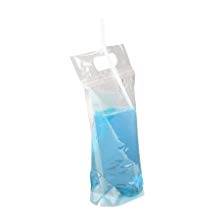 Muka 50 PCS 16 OZ Reclosable Zipper Clear Drink Pouches Bags, Disposable  Smoothie Juice Pouches, 5W x 9 H x 3D, FDA Compliant Sale, Reviews. -  Opentip