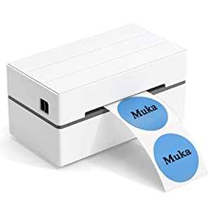 Muka 600 PCS 1.5" Dot Sticker, Color Thermal Labels for Craft Inventory, Compatible with Zebra, Rollo, Godex and More
