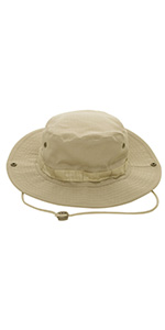 TOPTIE Custom Printing Boonie Bucket Sun Hat Summer Outdoor Fishing Sun Cap with Chin Strap & Snap Up Sides