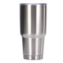 Muka 30 Oz. Stainless Steel Tumbler with Resistant Lid, Double Walled Insulated Travel Mug