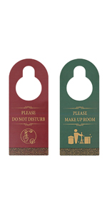 Muka Blank Plastic Double Sided OCCUPIED VACANT Door Hanger Sign for Hotel Office