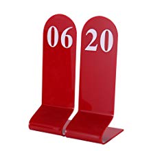 (Price/10PCS)Blank Acrylic Tent Table Numbers, Numbers Sign, Table Number Card for Hotel Wedding Reception