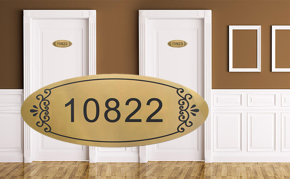Aspire Customized Sign, Personalized House Hotel Room Number Plaque, Oval Office Name Plate, Laser Engraved Sign