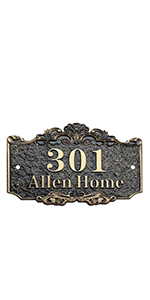 Aspire Customized House Address Plaques, Acrylic Hotel House Office Apartment Digital Signs, Mailbox Number Sign