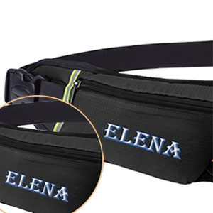 TOPTIE Custom Printed Waist Bags with Water Bottle Holder, Unisex Fanny Pack for Running, Climbing, Travel (Add Your Logo)