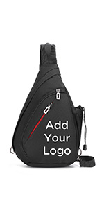 MUKA Embroidered Chest Sling Bag Unisex Cross Body Bag Universal Backpack, Add Your Logo