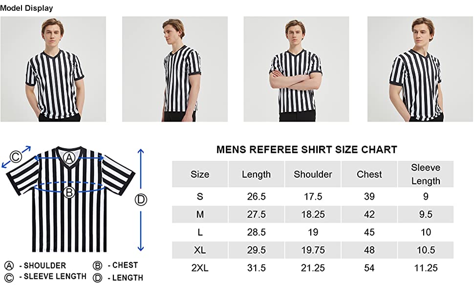 TOPTIE Wholesale Custom Printing V-neck Referee Shirt Jersey Add Name and Number