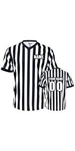 TOPTIE Wholesale Custom Printing V-Neck Referee Shirt Jersey Add Name and Number