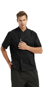 Unisex Short Sleeve Chef Coat