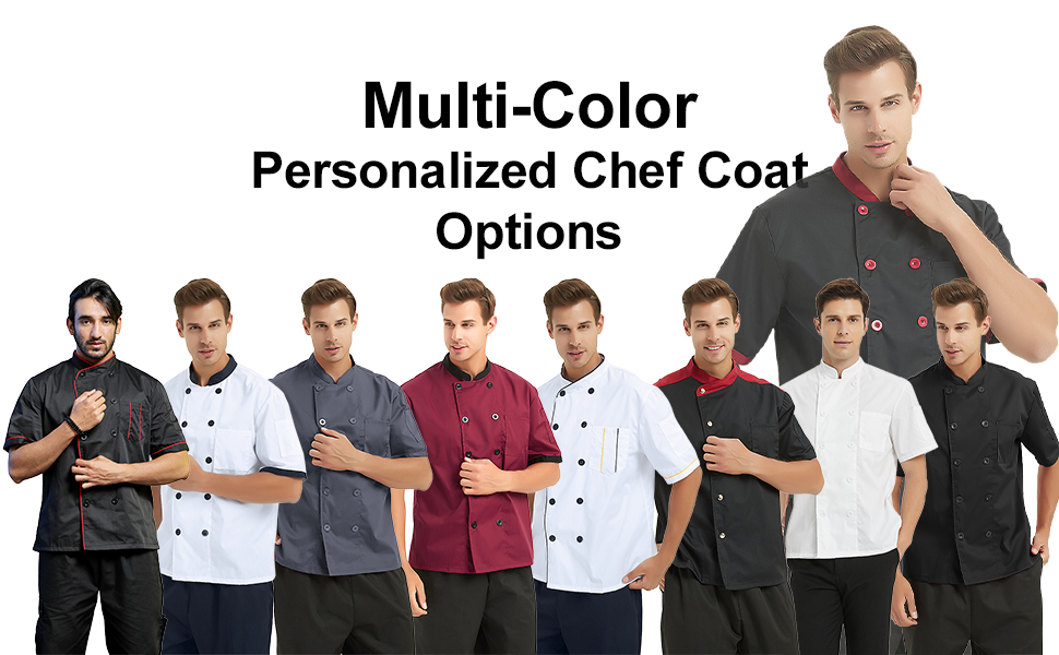 chef coat options