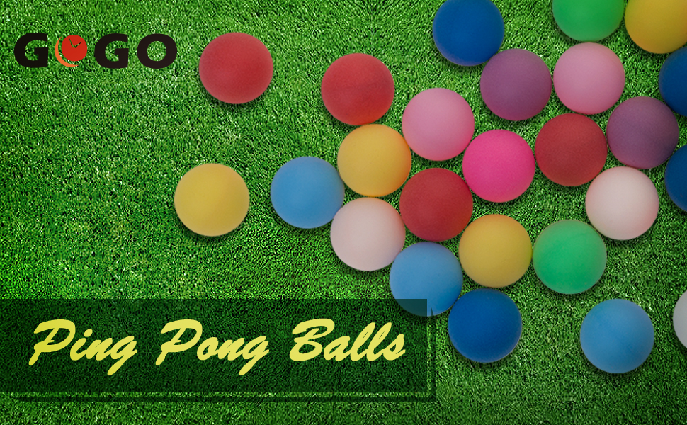 50pcs Beer Ping Pong Balls Assorted Color 40mm Printed with Number 1-50 