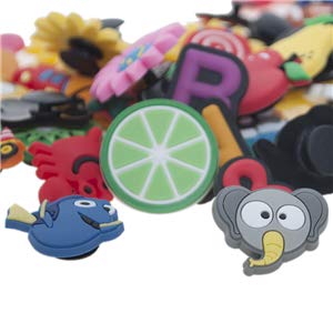 GOGO 120 Mixed PVC Shoe Charms, Great for Shoes & Silicone Wristbands