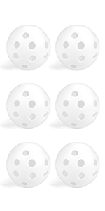 GOGO 240 Pack Perforated Plastic Golf Balls Bulk, White Airflow Hollow Practice Ball, Christmas Ornament