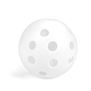 GOGO 48 Pack Perforated Plastic Golf Balls, White Golf Training Ball Limited Flight, 5 Inch Circumference, Christmas Ornament