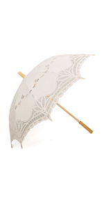 TOPTIE Pagoda Parasol Windproof Sun Rain Umbrella, Vintage Bridal Umbrellas for Wedding Photography