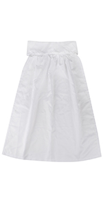 Aspire Waist Apron for Women, Lace Cotton Half Apron with Two Pockets, Christmas Maid Costume