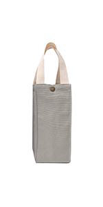 Muka Water Bottle Bag with Shoulder Strap & Handle, Canvas Blank Bottle Pouch for Women Men Children