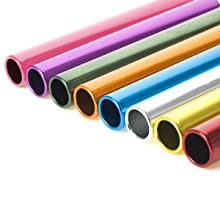 GOGO 8 Pieces Official Aluminum Track & Field Races Relay Batons
