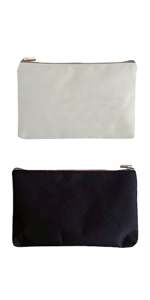 Aspire 60-Pack Blank Zipper Bag, Travel Makeup Bag, Heavy Duty Canvas Lined Bag, 6-3/4" x 4-3/4"