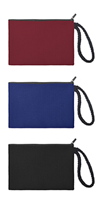 Aspire 30-Pack Cotton Canvas Zipper Bags, Travel Organizer Bag 7 3/4 x 3 1/8 Inches