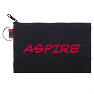 Aspire 30-Pack Canvas Pouches, 6 x 4 Inches Multipurpose Storage Bag with Metal Ring