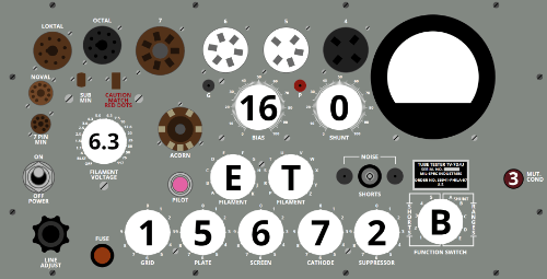 CE Distribution SET-TV7-CALIBRATION Vacuum Tube Set - for calibrating TV-7 Testers