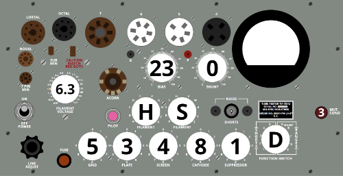 CE Distribution SET-TV7-CALIBRATION Vacuum Tube Set - for calibrating TV-7 Testers
