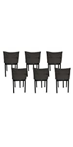 Muka Hotel Chair Back Cover, Velvet Chair Covers for Dining Room