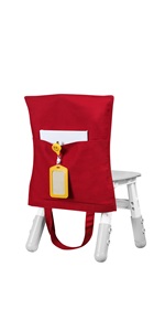 Muka 5 Pack Chair Pockets for Classroom, Student Chair Back Organizer, Chair Pockets