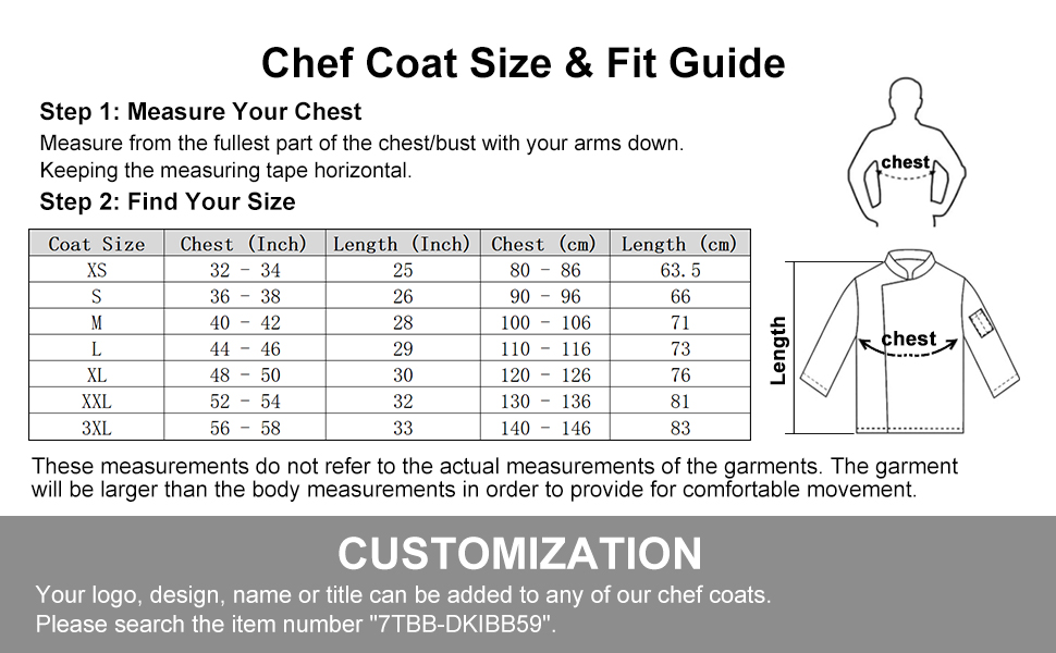 TopTie Unisex Short Sleeve Chef Coat Jacket