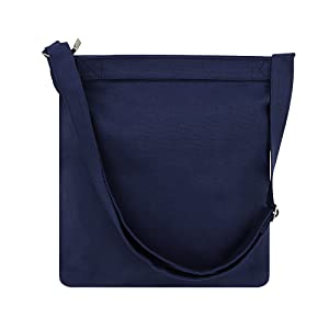 Muka Hobo Tote Bag Crossbody Canvas Shoulder Bag with Zipper 13-1/2 x 13-1/4 x 2-1/2 Inch
