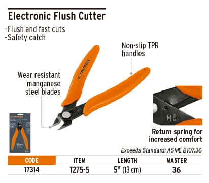 Truper 17314 5" Needle Shear Electronics Pliers