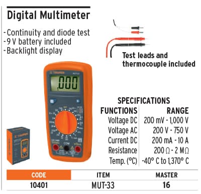 Truper 10401 Profesional Multimeter