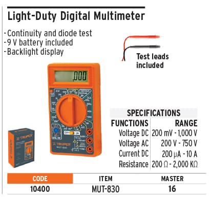 Truper 10400 Light-duty Multimeter