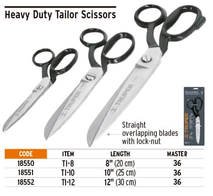 Truper scissors for industrial tailor 12 