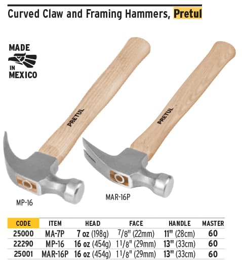 Pretul 25001 16 Oz Framing Hammer