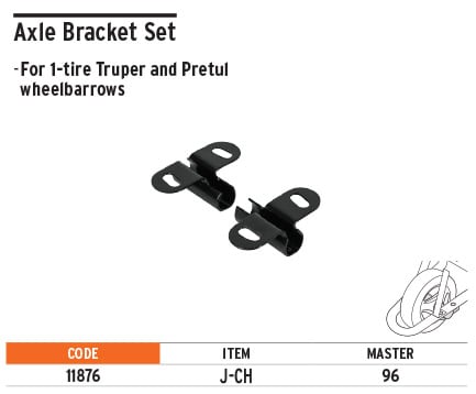 Truper 11876 Axle Bracket Set