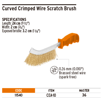 Truper 11540 10" Wire Scratch Brush