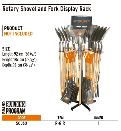 Truper 50050 Rotary Rack For Shovels