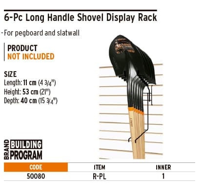 Truper 50080 Display Rack For Shovels Or Rakes
