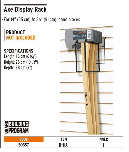 Truper 50357 Axe Display Rack