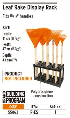 Truper 55863 Plastic Rack for Brooms