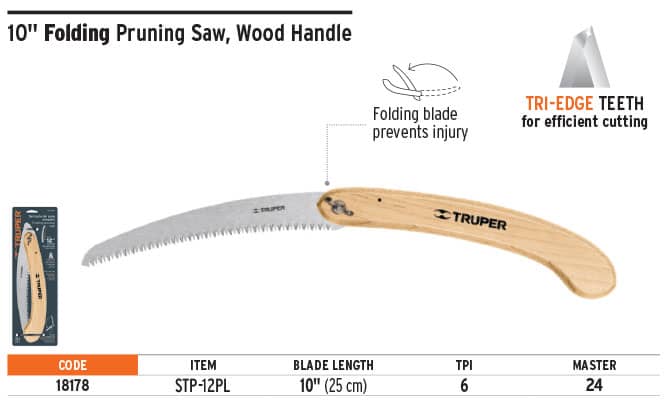 Truper 18178 12" Folding Pruning Saw