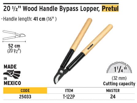 Pretul 25033 16" Wood Handle Lopper
